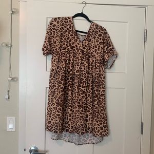 Cheetah print dress
